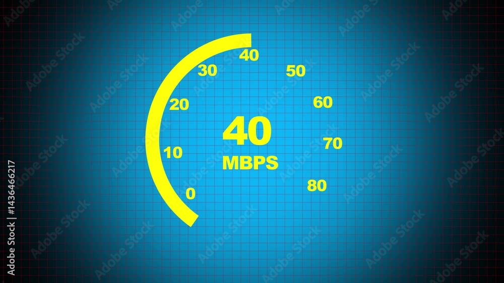 Internet speed test on a transparent background, Internet speed testing ...