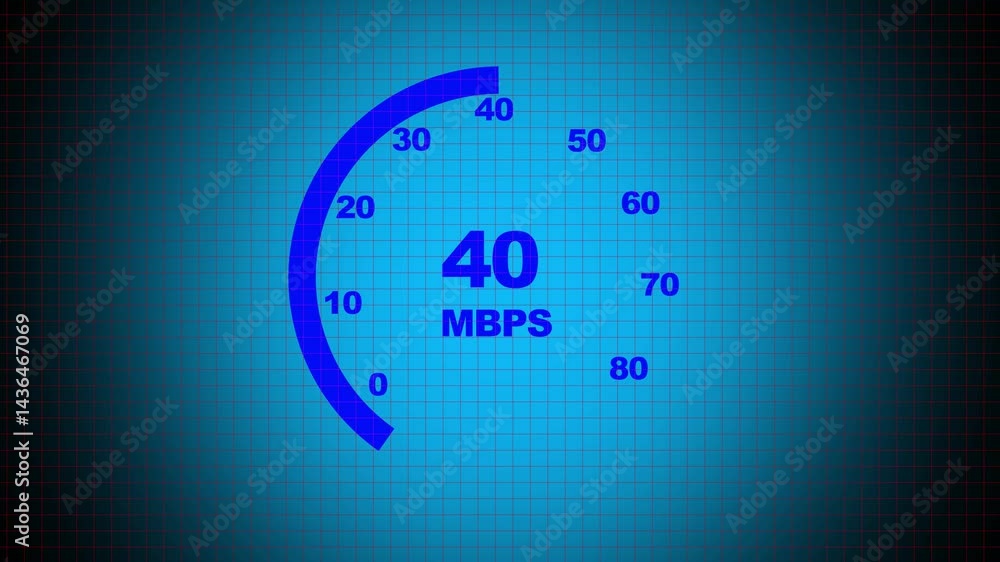 Internet speed test on a transparent background, Internet speed testing ...