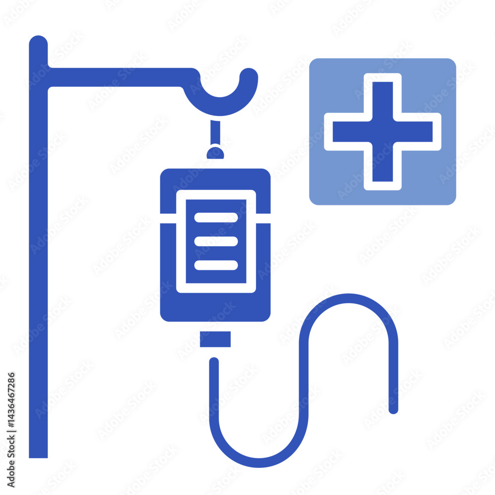 Obraz premium Iv Drip Icon Element For Design 