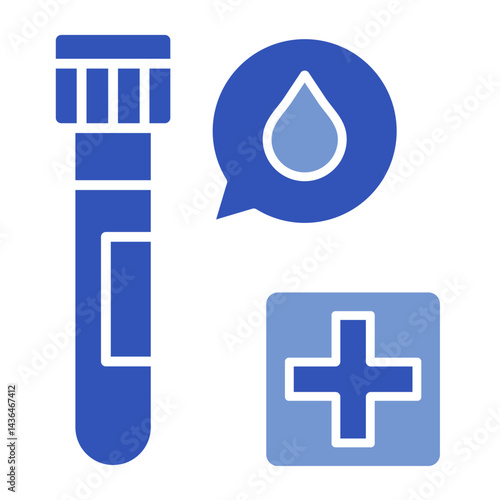 Blood Test  Icon Element For Design	
