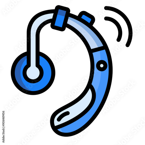 Hearing Aid  Icon Element For Design	