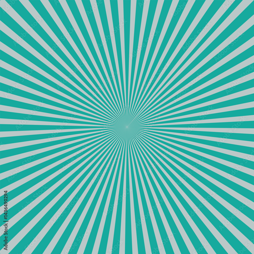 Teal Sunburst with Radial Lines Background Teal Sunburst with Radial Lines Background