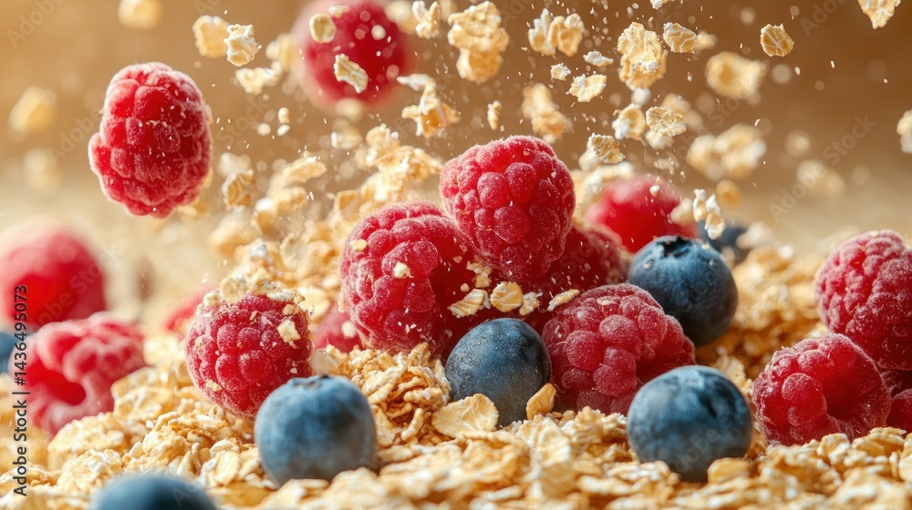 Fresh berries and oats Fresh berries and oats