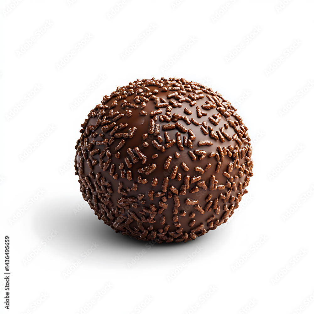 A delectable chocolate confection coated in sprinkles, perfect for satisfying sweet cravings. A delectable chocolate confection coated in sprinkles, perfect for satisfying sweet cravings.