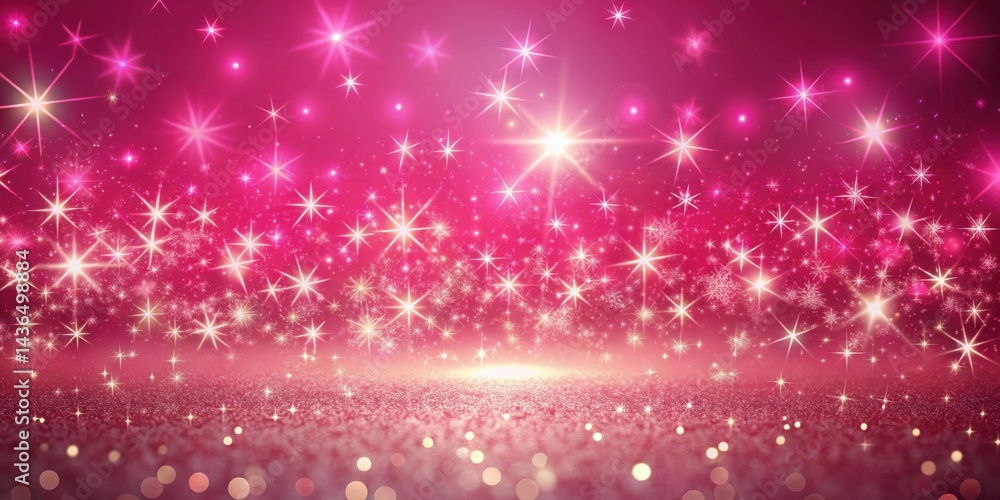 Pink Glitter and Sparkling Stars Festive Background Perfect for Holiday Designs and Celebrations Pink Glitter and Sparkling Stars Festive Background Perfect for Holiday Designs and Celebrations