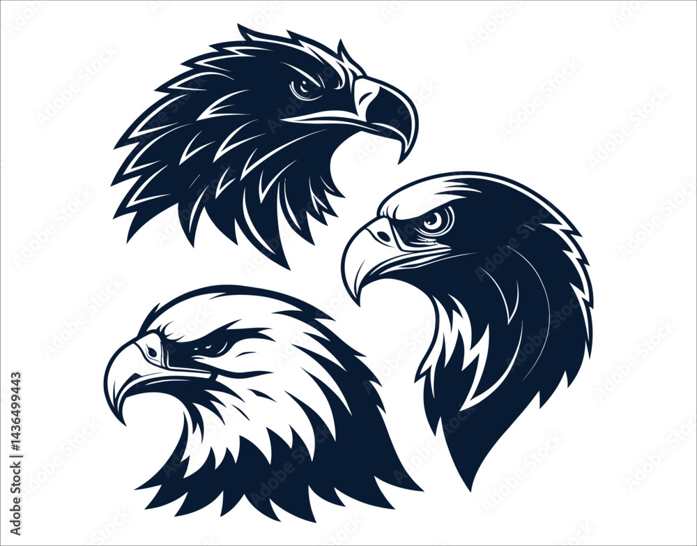 Obraz premium Guarding Spirit Eagle Head Bundle