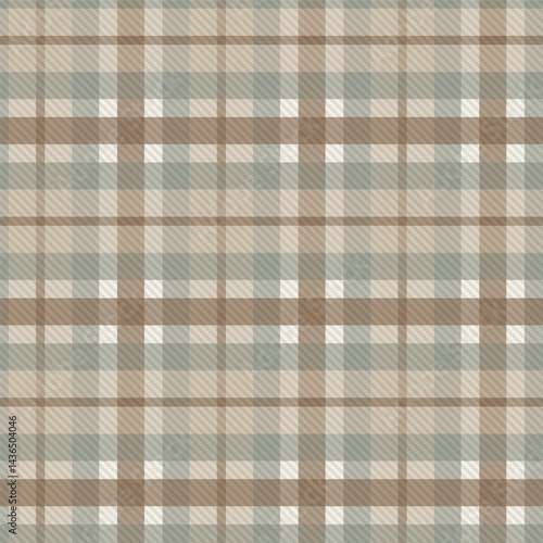 Earthy Masculine Tones of Browns in a Plaid Design creating a seamless surface pattern print
