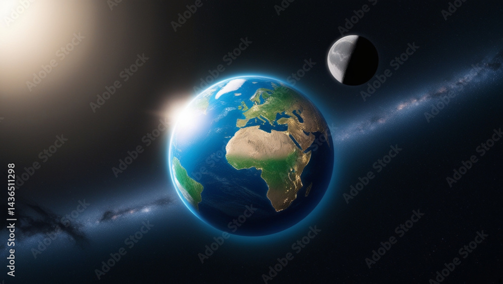 Fototapeta premium earth in space