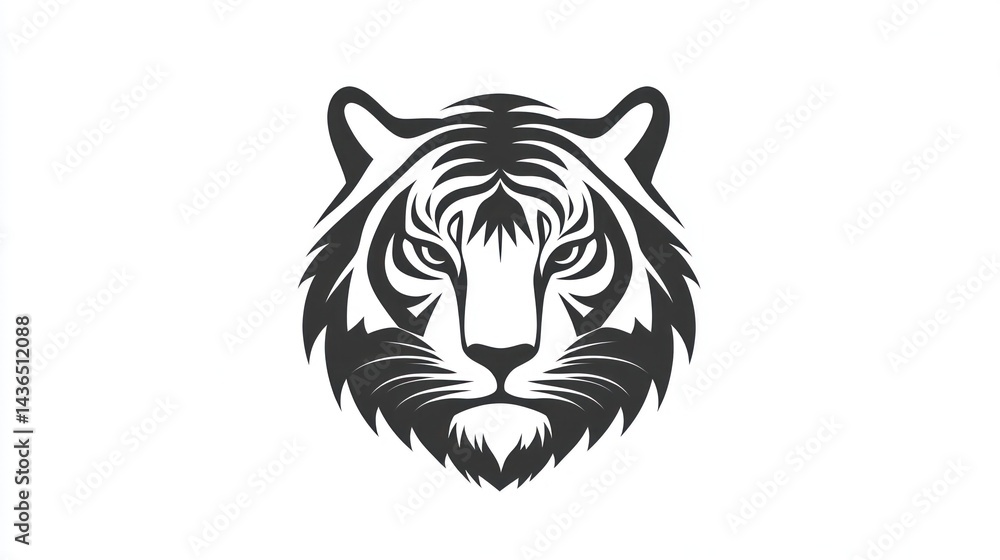 Obraz premium Tiger head graphic design (1)