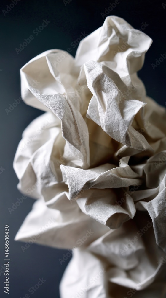 Crumpled paper, abstract texture Crumpled paper, abstract texture