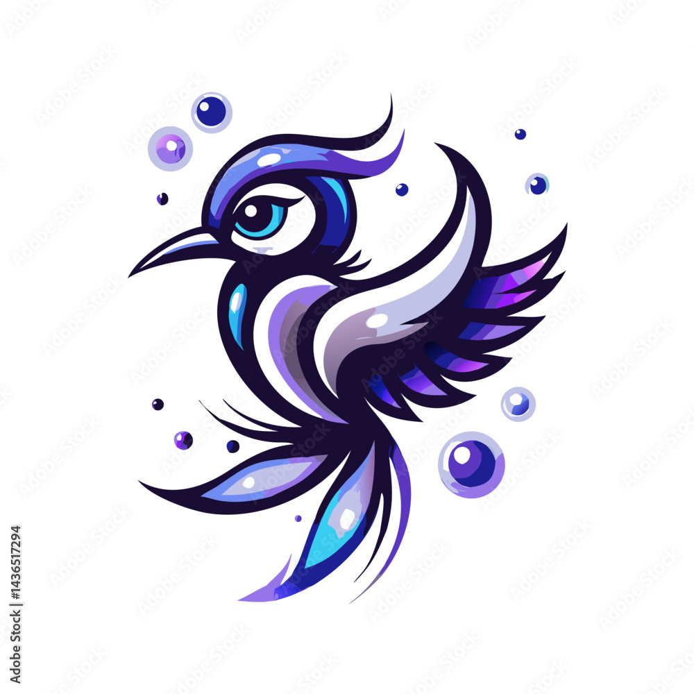 Obraz premium bird logo design vector