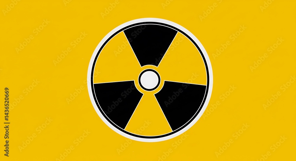 Fototapeta premium Sunburst of Caution AI Generated