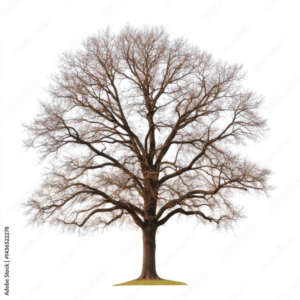Bare Tree Against White Background Bare Tree Against White Background