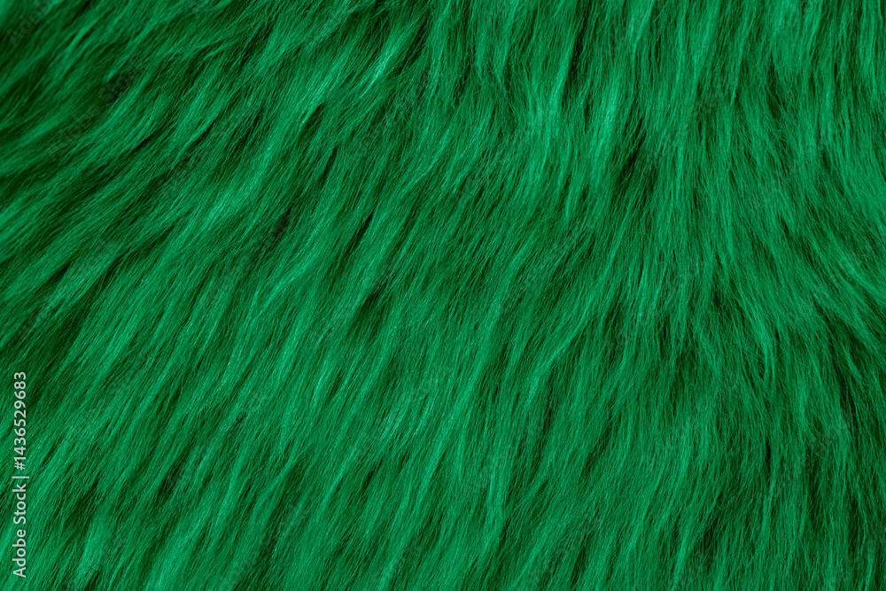 green fluffy cloth textured background