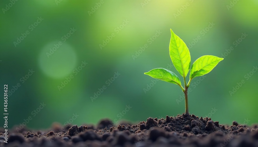 Small tree sprout, thin trunk, bright green leaves, clean background, tree, background Small tree sprout, thin trunk, bright green leaves, clean background, tree, background