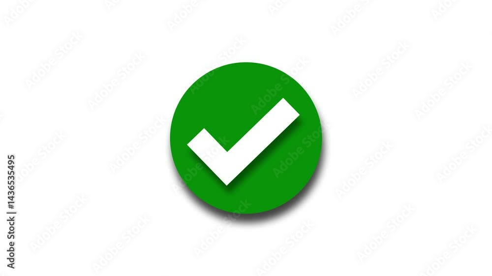 Circle Confirmation Symbol with Smooth Checkmark Animation Circle Confirmation Symbol with Smooth Checkmark Animation
