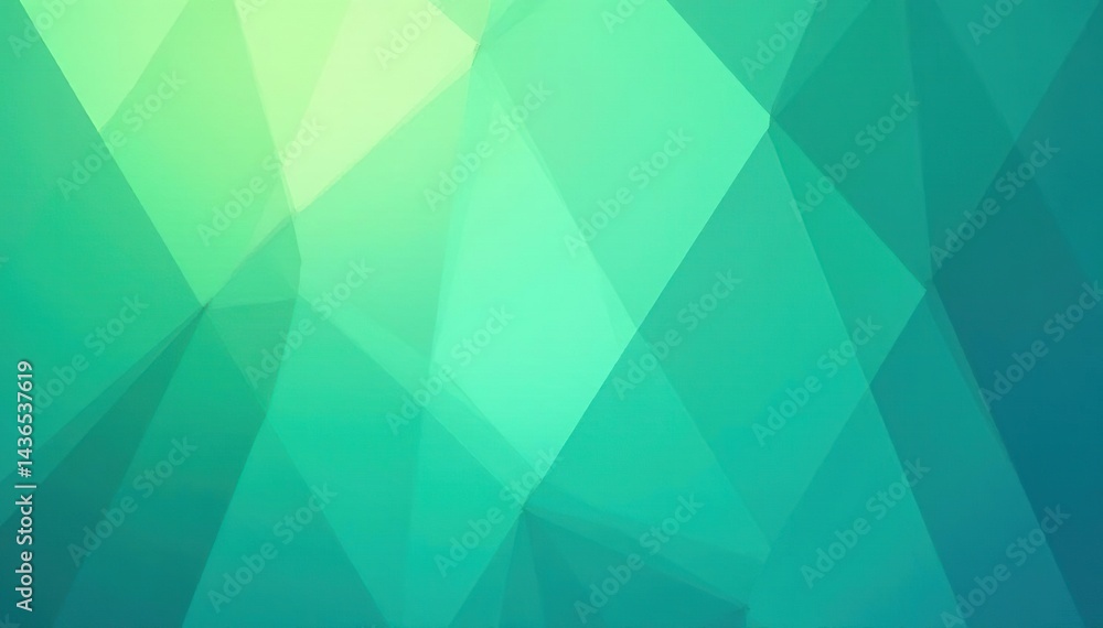 Fototapeta premium Abstract geometric pattern in calming blues and greens , textile, wall