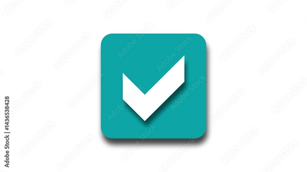 Animated Square Checkbox Seamless Fill and Checkmark Animated Square Checkbox Seamless Fill and Checkmark