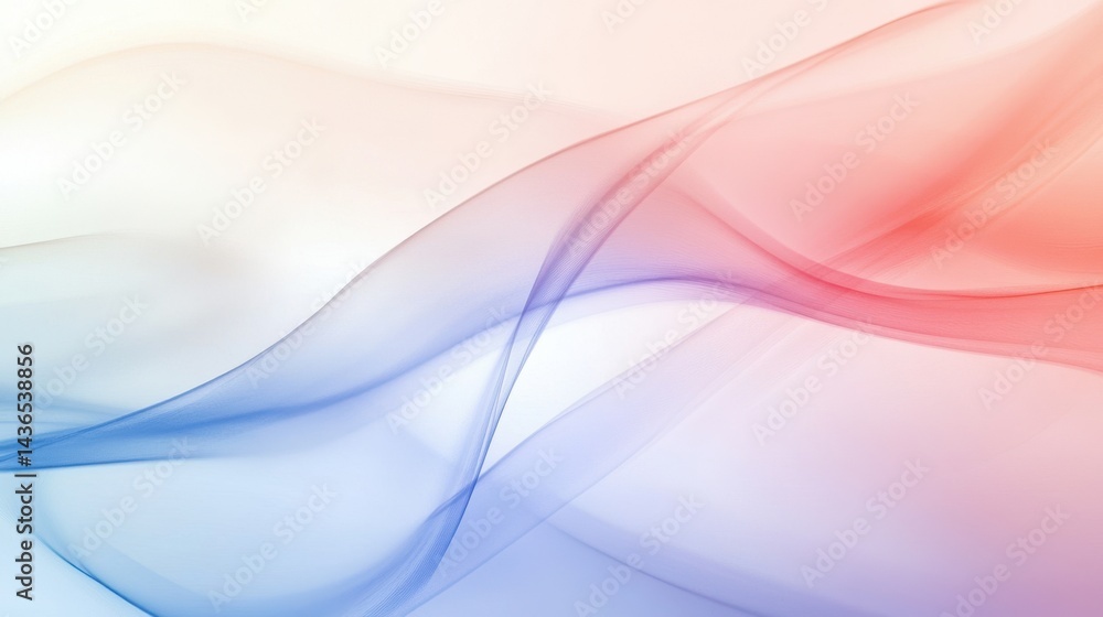 Fototapeta premium Pastel abstract background featuring smooth color flow and subtle watercolor textures, perfect for minimalistic visual content.
