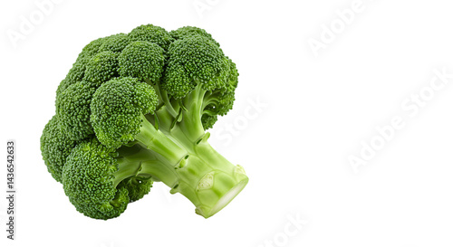Fresh broccoli head isolated