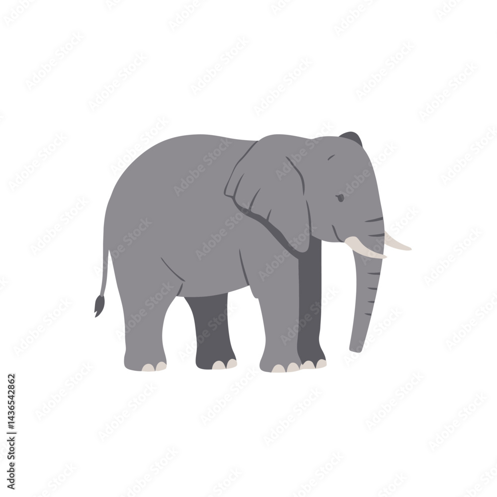 Creative Flat Vector Illustrations of Elephant: Minimalist, Modern, and Perfect for Pet-Themed Graphics.Charming Flat Vector Elephant Illustration: Playful, Minimal, and Versatile Cartoon Primate Desi Creative Flat Vector Illustrations of Elephant: Minimalist, Modern, and Perfect for Pet-Themed Graphics.Charming Flat Vector Elephant Illustration: Playful, Minimal, and Versatile Cartoon Primate Desi