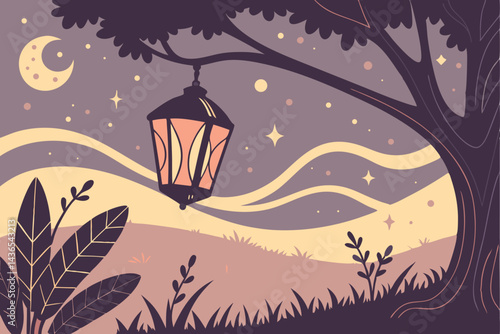 75 Magical glowing lanterns, cosmic fireflies, starry night sky, ethereal light, fantasy ambiance, colorful sparkles, celestial atmosphere, dreamy landscape, mystical illumination, surreal composition