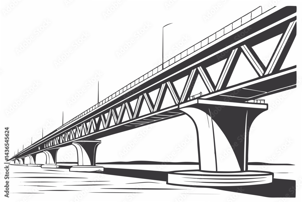 Obraz premium bridge in the fog