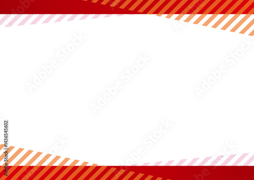 ストライプの模様が入ったフレーム素材