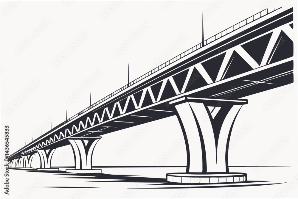 Obraz premium bridge over the river