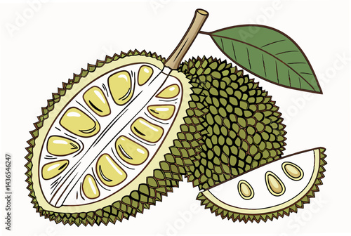 vector illustration of an apple