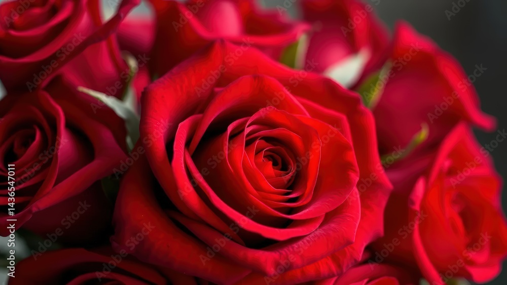 Close-Up of Roses Bouquet Close-Up of Roses Bouquet