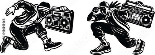 Street Vibes: Breakdancers, Boombox Beats, and Fresh Kicks