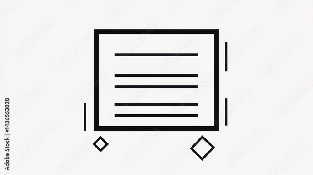 Document Icon, Digital File, Flat Design Document Icon, Digital File, Flat Design
