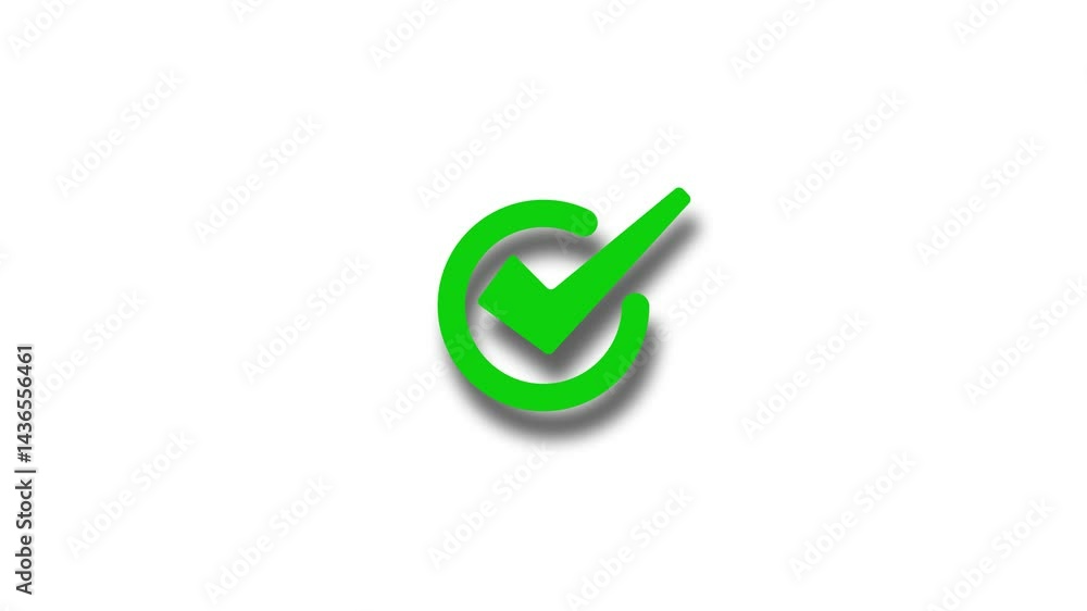Stylish Animated Checkmark to Visually Indicate Completion or Success Stylish Animated Checkmark to Visually Indicate Completion or Success