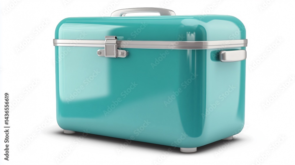 Modern Cooler Isolated on White Background for Professional Use Modern Cooler Isolated on White Background for Professional Use