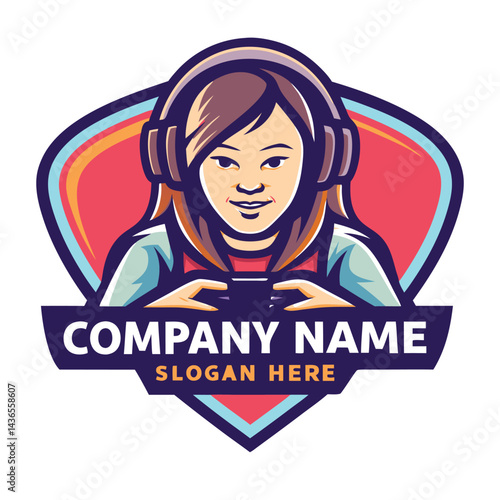 Gamer girl holding a controller