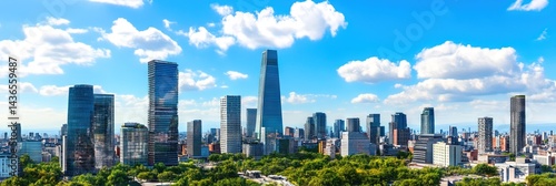 3d animation mexico city downtown skyline