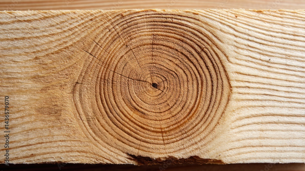 Fototapeta premium Close-up of wood grain with growth rings