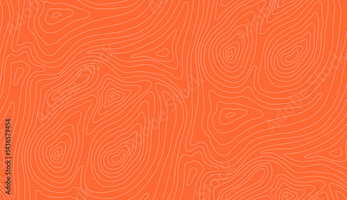 Sushi pattern seamless wave meat background. Salmon fish tuna line beef steak. Vector red abstract restaurant food illustration gourmet. Fresh seafood cooking fillet outline skin texture design.