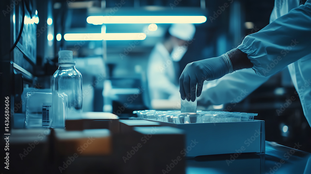 Scientist Handling Samples in a Laboratory Scientist Handling Samples in a Laboratory