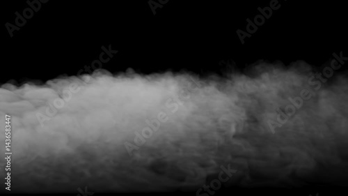 Low thick ground mist, fog moving from left to right - 4K Pro Res