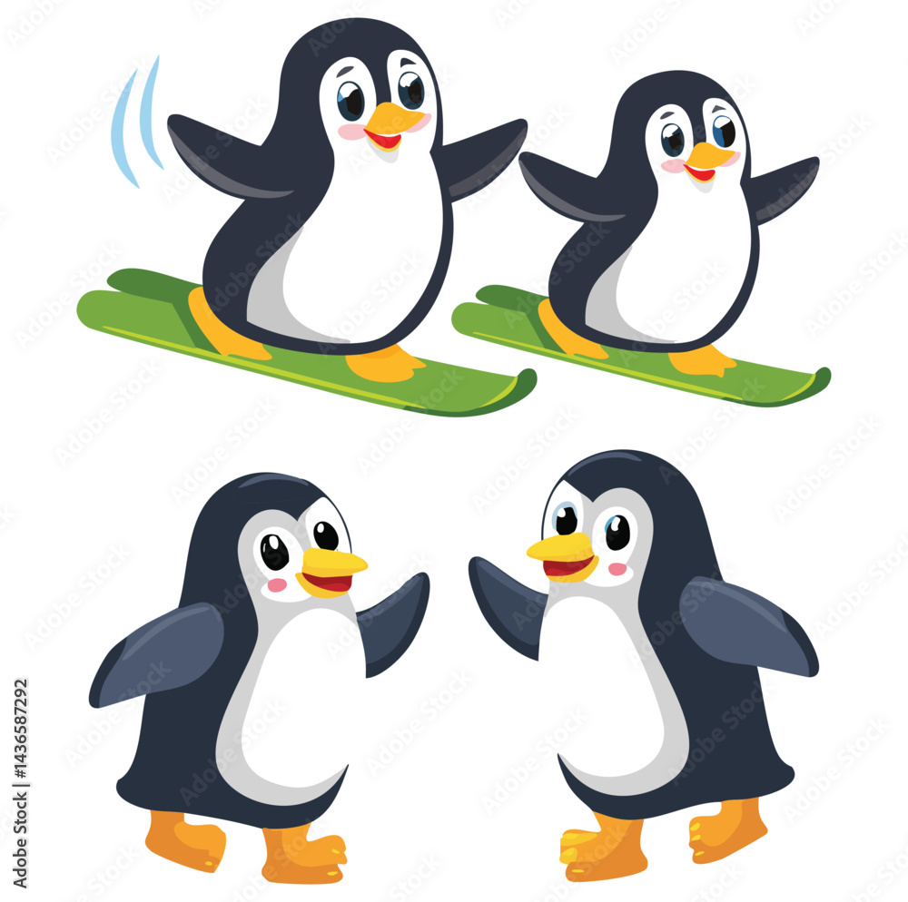 Obraz premium Cute Penguin Illustration