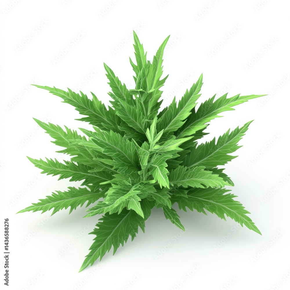 Lush, vibrant green plant cluster against a plain background. Lush, vibrant green plant cluster against a plain background.
