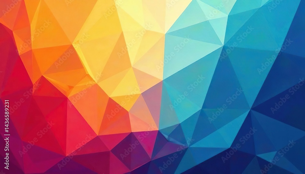 Obraz premium Abstract geometric shapes form intricate background , wallpaper, style, illusion