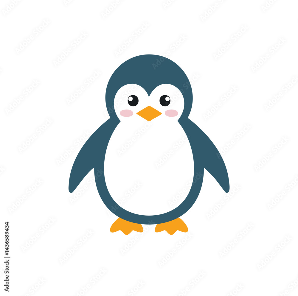 Naklejka premium Cute penguin