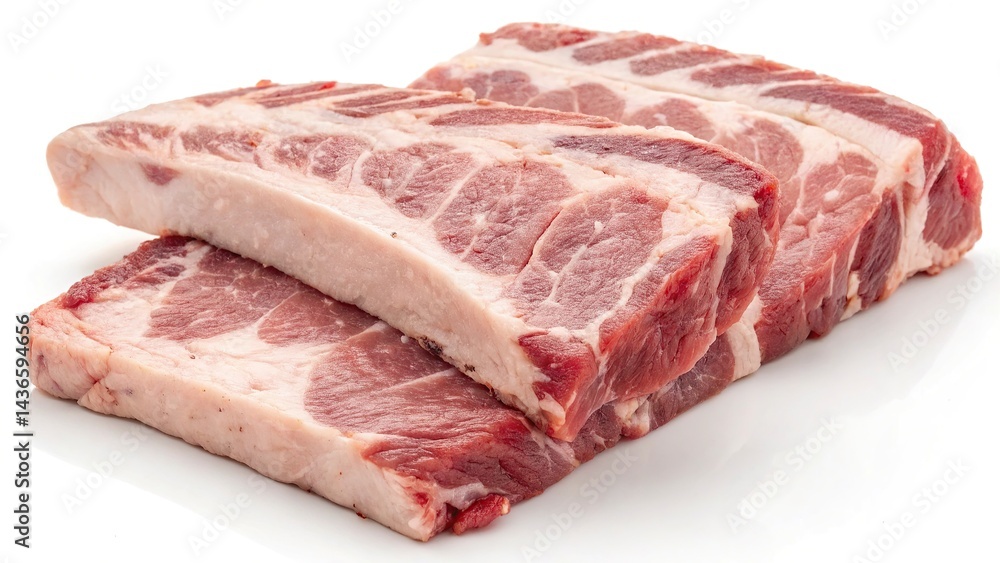 raw meat on a white background raw meat on a white background