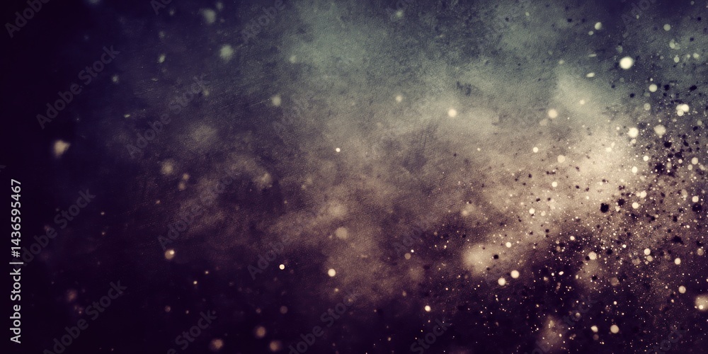 Naklejka premium Abstract cosmic background with scattered light particles