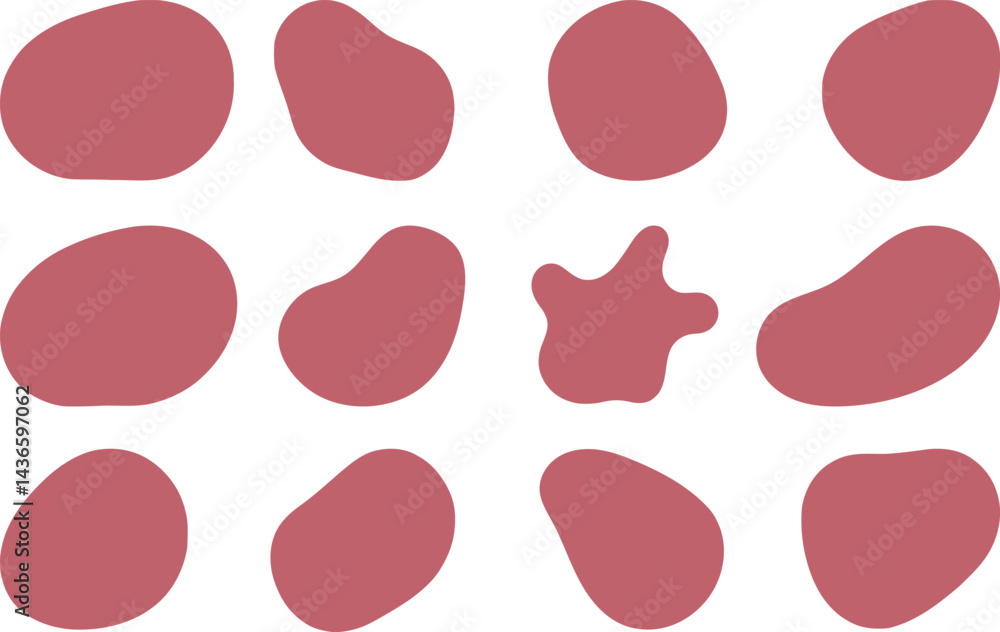 Simple and modern abstract organic fluid blob shape element, vector art design. EPS-10. Simple and modern abstract organic fluid blob shape element, vector art design. EPS-10.