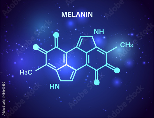 Melanin chemical formula