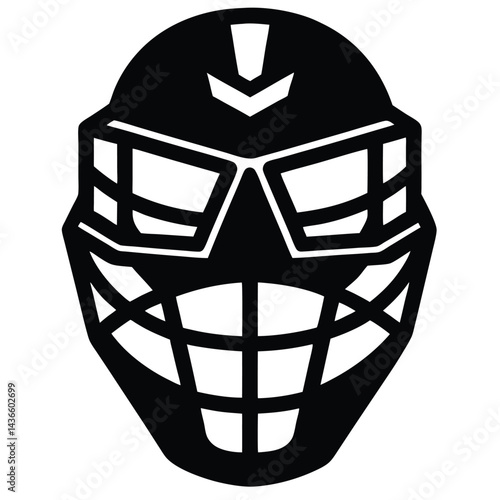 vector illustration of cute goalie mask